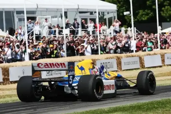 Formula 1 drivers and cars at the Goodwood Festival of Speed 2026