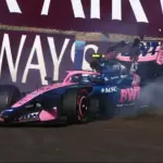 Franco Colapinto with frustration on Friday: No run in FT1, crash in FT2