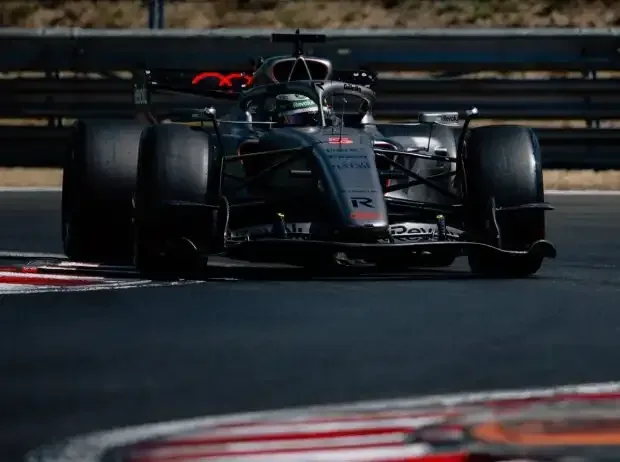 Title image for the news: Gabriel Bortoleto (Audi R26) at the Formula 1 test in Hungary 2026