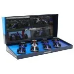 Alexander Albon Williams Racing FW45 Formula 1 Silverstone, Singapore, Austin, Las Vegas GP 2023 4-piece set Limited Edition 1:43