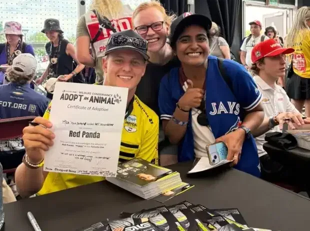 Title image for the news: Mick Schumacher is the new official sponsor of a world-famous panda bear