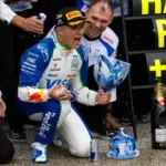Isack Hadjar with special helmet design - after funny trophy accident last year