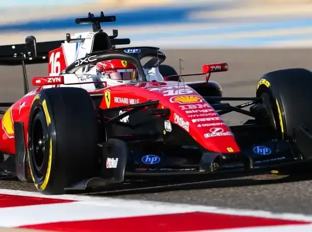 Title image for the news: Charles Leclerc at the Formula 1 test in Bahrain 2026