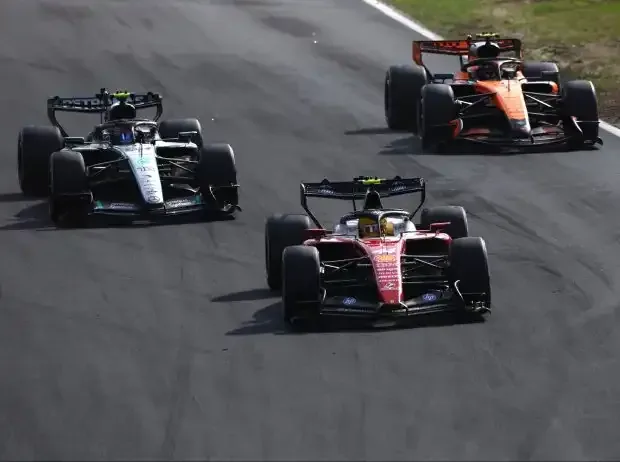 Titel-Bild zur News: Andrea Kimi Antonelli, Lando Norris, Lewis Hamilton