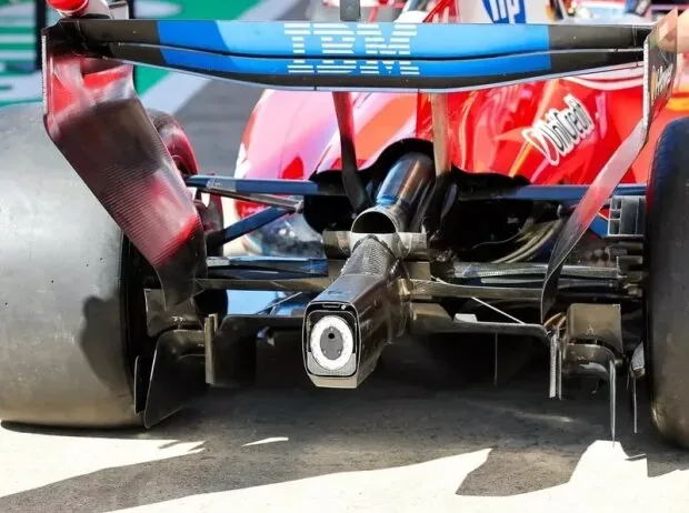 Rear of the Ferrari SF-26