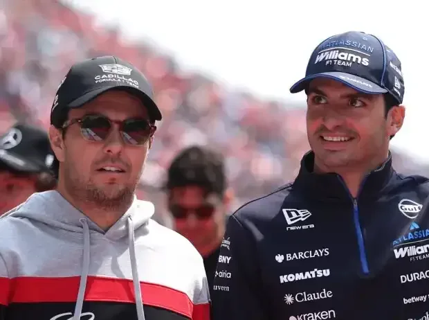 Title image for the news: Sergio Perez and Carlos Sainz at a Formula 1 driver parade