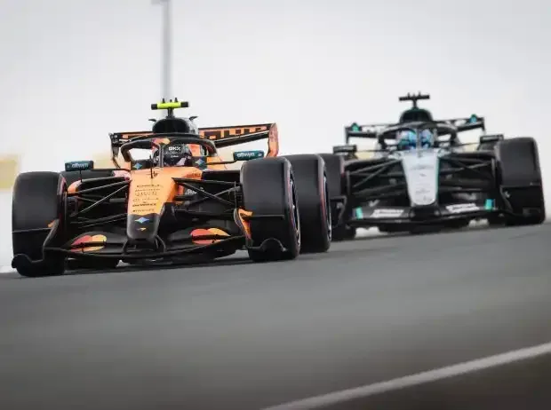 Title image for the news: Lando Norris and George Russell at the Formula 1 race in Zandvoort 2026