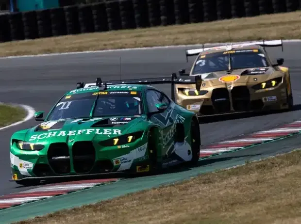 Title image for the news: Marco Wittmann and Kelvin van der Linde (Schubert-BMW) at the DTM race in Oschersleben 2026