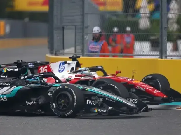 Title image for the news: Charles Leclerc (Ferrari SF-26) and George Russell (Mercedes W17) at the Formula 1 race in Miami 2026