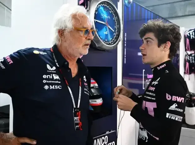 Titel-Bild zur News: Flavio Briatore und Franco Colapinto (Alpine)