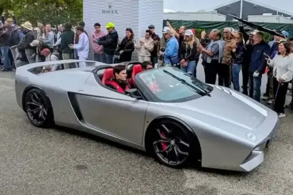 Designer of the Ferrari Enzo designs his own V12 super sports car