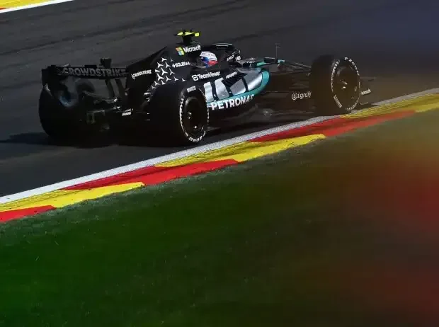 Title image for the news: Kimi Antonelli (Mercedes W17) at the 2026 Belgian Formula 1 race