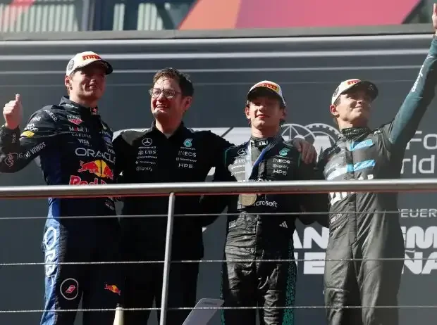 Titel-Bild zur News: Andrea Kimi Antonelli, Max Verstappen, Lando Norris
