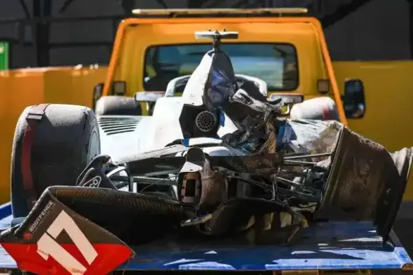 Baptism by fire in Madrid: Formula 2 car catches fire after severe crash