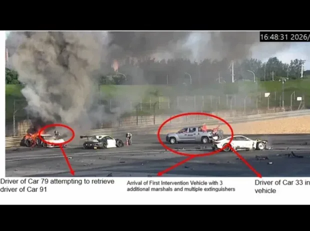 Unfall von Ollie Millroy in Shanghai