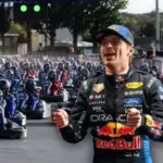 Max Verstappen starts last against 100 karts - and only needs 37 minutes