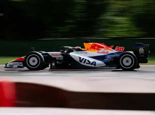Title image for the news: Liam Lawson at a Pirelli test in Imola