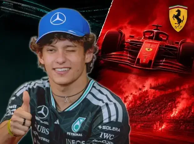 Titel-Bild zur News: Andrea Kimi Antonelli (Fotomontage Ferrari)