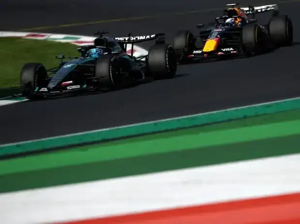 Titel-Bild zur News: George Russell, Max Verstappen