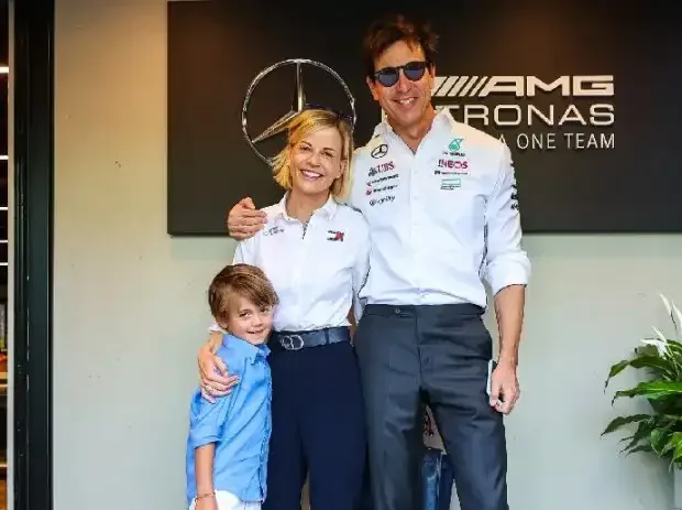 Title image for the news: Susie and Toto Wolff with their son Jack