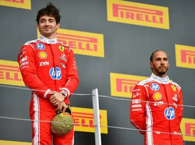 Titel-Bild zur News: Charles Leclerc, Lewis Hamilton