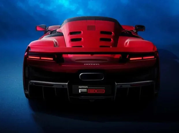 Ferrari F80, Heckansicht