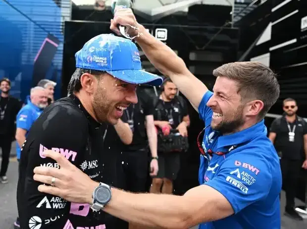 Title image for the news: Pierre Gasly (Alpine) celebrates pole position at the Formula 1 race in Monza 2026