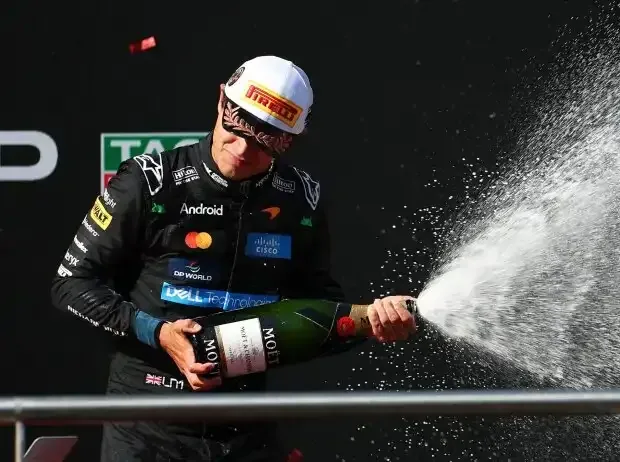 Title image for the news: Lando Norris on the podium after the Formula 1 race in Madrid 2026