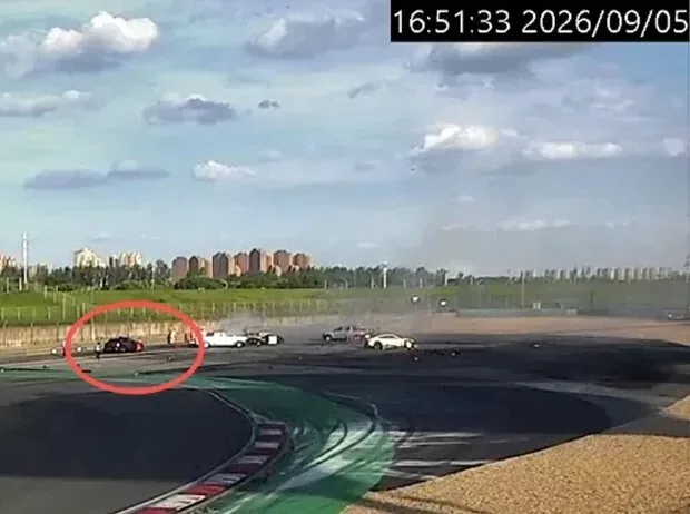 Unfall von Ollie Millroy in Shanghai